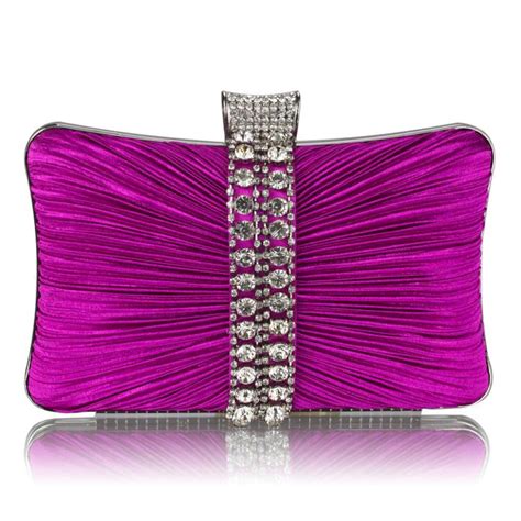 magenta pink clutch bag